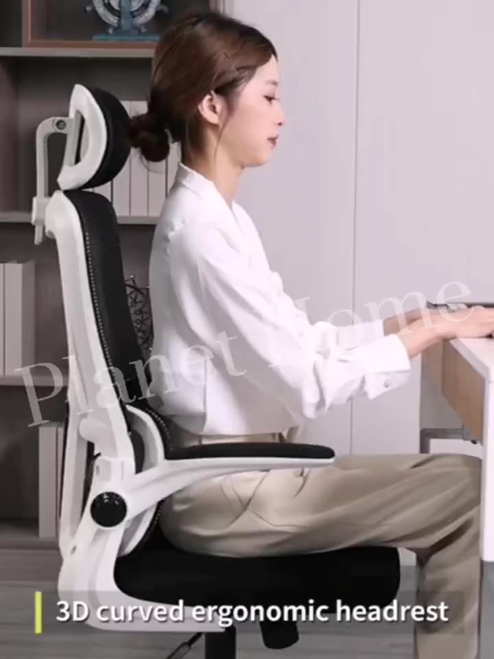 เก้าอี้สำนักงาน-office-chair-เก้าอี้ผู้บริหาร-พนักพิงสูงผ้าตาข่าย-หมุนได้-360องศา-ปรับความสูงได้