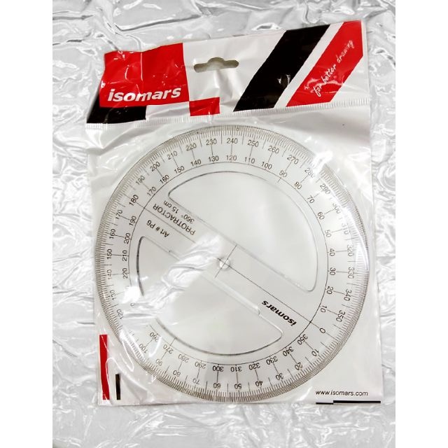 Protractor 360องศา/ชุดเรขาวงกลม ออกแบบ Isomars | Shopee Thailand