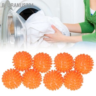 B_uranus324 🥏🥏 ลูกซักผ้า  ลูกบอลซักผ้า ลดผ้าพันกันเวลาซัก ลูกบอลยางซักผ้า ตากผ้า ใช้ซ้ำได้ สำหรับเครื่องเป่า ส้ม 8ชิ้น