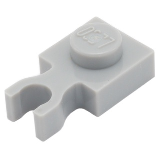 Lego part (ชิ้นส่วนเลโก้) No.4085b  Plate, Modified 1 x 1 with U Clip Thin (Vertical Grip)