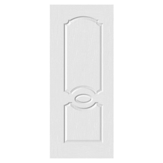 ประตู HDF บานทึบ ลูกฟัก HDF-007 80x200ซม. สีขาวลายไม้ HOLZTUR
