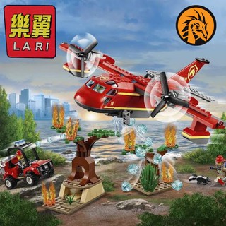 🔥พร้อมส่ง🔥เลโก้ Lego เครื่องบิน นักผจญเพลิง Fire Rescue Team เกรดพรีเมี่ยม กล่องใหญ่ มี Water Cannon ได้เรียนรู้ด้วยครับ