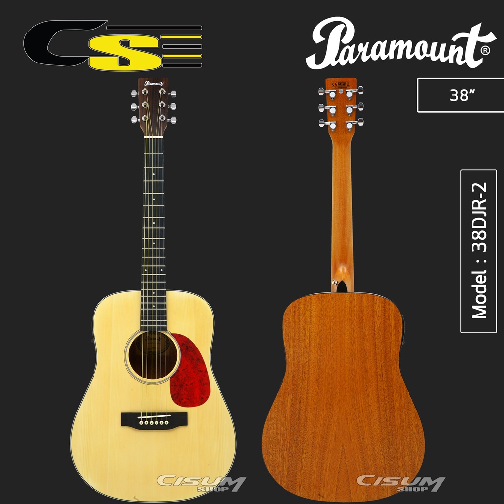 paramount-38djr-2-กีตาร์โปร่งไฟฟ้า-38-ทรง-martin