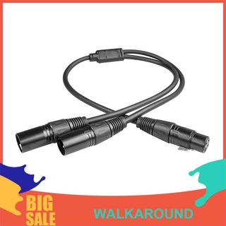 ภาพหน้าปกสินค้าWalkaround สายเคเบิลอะแดปเตอร์แยก XLR ตัวเมีย เป็น XLR ตัวผู้ Y คู่ 50 ซม. สีดํา 3 Pin ที่เกี่ยวข้อง