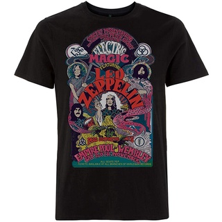 เสื้อยืดวงดนตรีเยาวชน Led Zeppelin - Full Colour Electric Magic T Shirt discount เสื้อยืดคอกลมall size