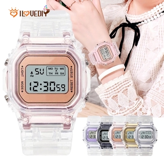 ภาพหน้าปกสินค้า( นาฬิกาข้อมือดิจิตอลมีไฟ Led สําหรับผู้ชายผู้หญิง ซึ่งคุณอาจชอบสินค้านี้