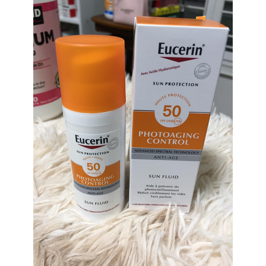 ครีมกันแดด-eucerin-sun-fluid-photoaging-control-spf50-50ml