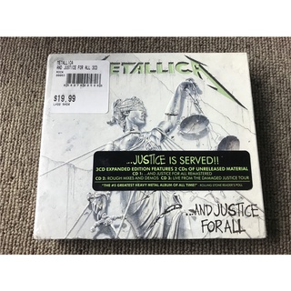 แผ่น Cd เพลง Metallica And Justice สําหรับทุก 3 แผ่น