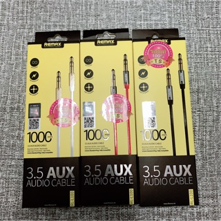 ภาพหน้าปกสินค้าRemax 3.5 AUX AUDIO CABLE 1000mm ของแท้ 100% ที่เกี่ยวข้อง