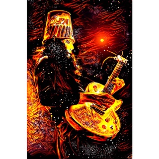 โปสเตอร์ Buckethead บัคเก็ตเฮด Music Poster แต่งคอนโด ตกแต่งห้อง รูปภาพติดห้อง รูปภาพ ตกแต่งผนัง ของขวัญ โปสเตอร์ติดผนัง