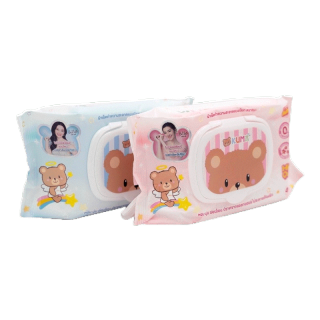โปรห่อละ 9 บ.KUMA ทิชชู่เปียกคุมะ รุ่นฝาปิด 40 แผ่น ทิชชู่เปียกน้ำแร่