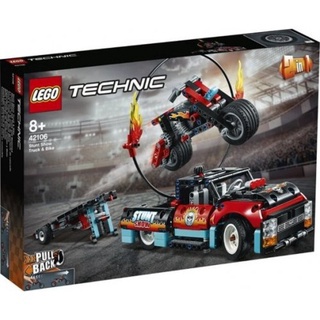 LEGO Technic Stunt Show Truck And Bike-42106
