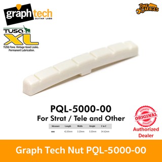 ภาพหน้าปกสินค้าGraph Tech TUSQ XL Slotted Flat or Curved Nut 42.85mm PQL-5000-00 for Strat Tele and other นัทกีต้าร์ ที่เกี่ยวข้อง