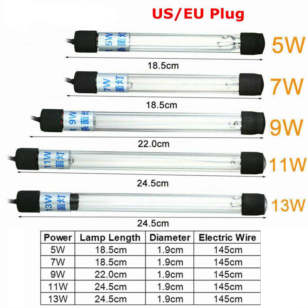 daphne-โคมไฟฆ่าเชื้อรังสีอัลตราไวโอเลต-uv-110v-220v-กันน้ําสําหรับตู้ปลา