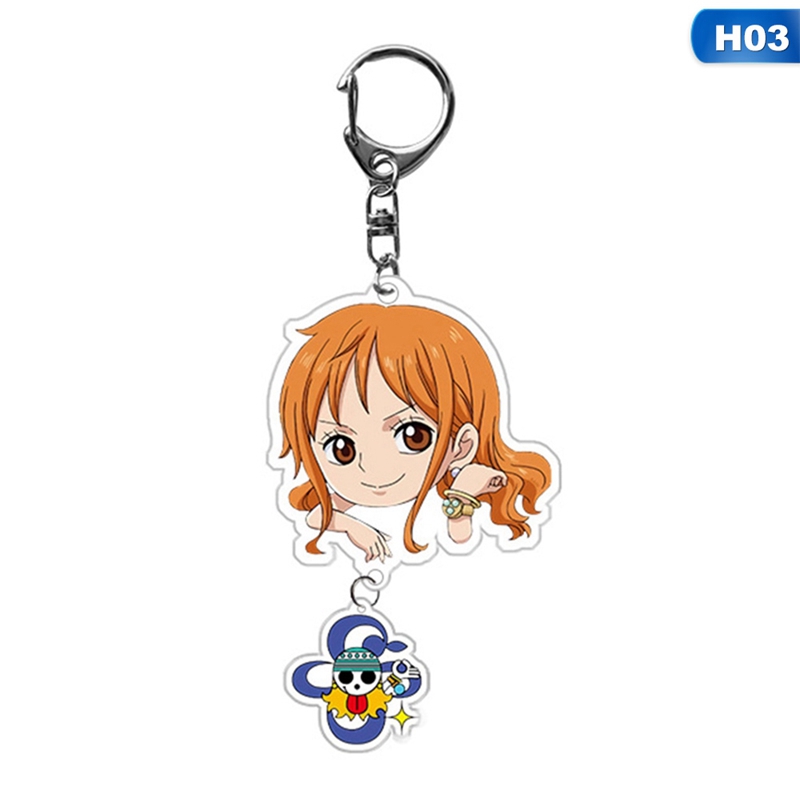 flowersqueen-anime-one-piece-acrylic-keychain-fashion-cute-anime-bag-charm-pendants
