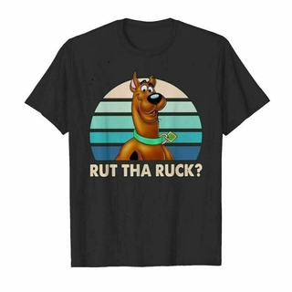 [S-5XL] เสื้อยืด ลาย Scooby Doo Rut Tha Ruck สีดํา สไตล์วินเทจ