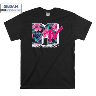 เสื้อผ้าผชGildan เสื้อยืด โอเวอร์ไซซ์ พิมพ์ลายดอกไม้เขตร้อน MTV Hummingbird สําหรับเด็ก Unisex 7111S-5XL
