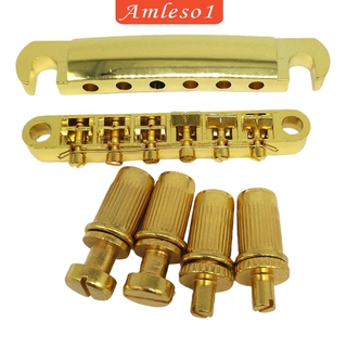 ( Amleso1 ) 6 สายสะพานกีตาร์ไฟฟ้า Tailpiece Fit สําหรับ Lp Style Guitar