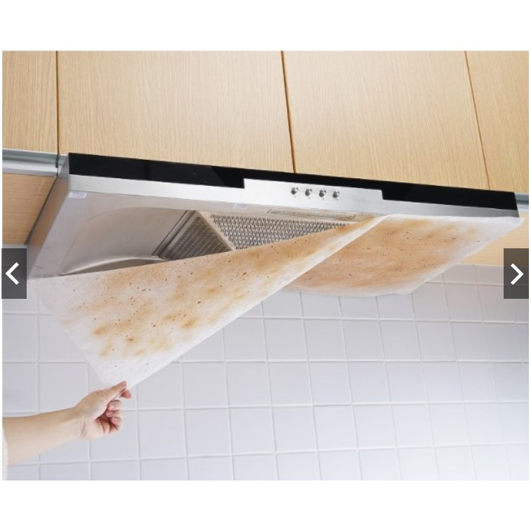 แผ่นกรองเครื่องดูดควันในครัว-กรองกระดาษดูดซับน้ำมัน-ผ้าฝ้ายกันน้ำมันสำหรับใช้ในครัวเรือนฝาปิดกันน้ำมัน