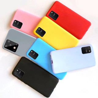 เคสโทรศัพท์ซิลิโคนแบบบางสีแคนดี้สําหรับ samsung a 01 a 21S a 11 note 10 lite s 10 lite 20