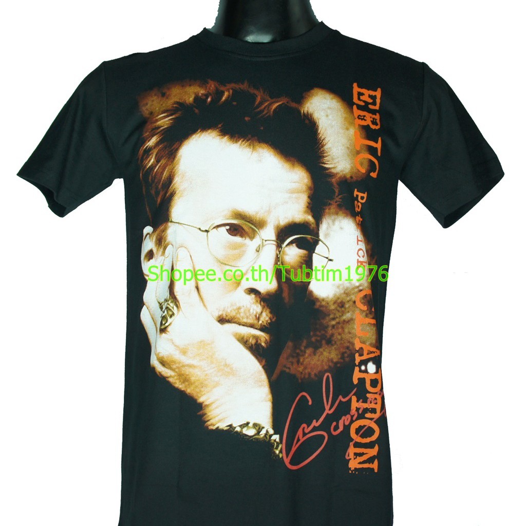 เสื้อยืดผ้าฝ้ายพรีเมี่ยมเสื้อวง-eric-clapton-เสื้อยืดแฟชั่นวงดนตรี-เสื้อวินเทจ-เอริก-แคลปตัน-ecn777