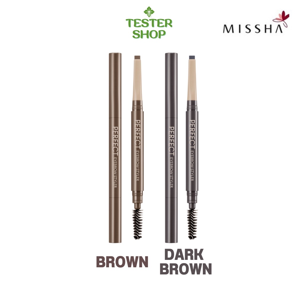 (ของแท้/ฉลากไทย) Missha The Style Perfect Eyebrow Styler (ดินสอเขียน ...