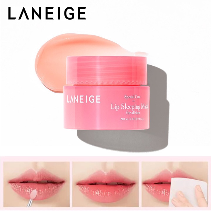 รูปภาพสินค้าแรกของ(สินค้าแพ็คเกจใหม่ล่าสุด  ) Laneige Special Care Lip Sleeping Mask ลิปมาส์ก (3 กรัม)