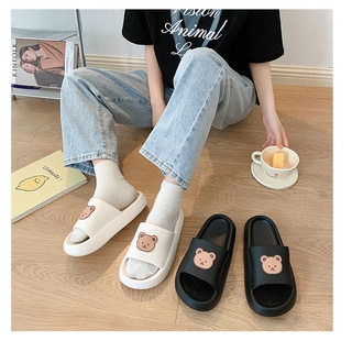 2022 รองเท้าแตะสไตล์เกาหลีใหม่ รองเท้าแตะหมี🐻ใส่สบาย ร้องเท้าน่ารัก แฟชั่นสตรี รองเท้าส้นแบน