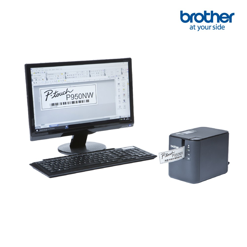 brother-label-printer-p-touch-pt-p950nw-เครื่องพิมพ์ฉลาก-เชื่อมต่อคอมพิวเตอร์-เครื่องพิมพ์สติ๊กเกอร์-บาร์โค๊ด