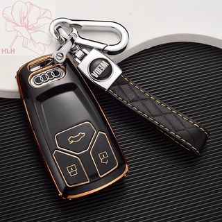 กล่องใส่กุญแจ Audi A4L ใหม่ A5 พิเศษ Q5L/Q7/S4/S5RS พวงกุญแจแบบหัวเข็มขัด high-end รวมทุกอย่างสำหรับผู้ชายและผู้หญิง