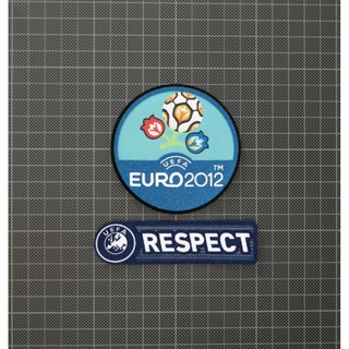 อาร์ม กำมะหยี่ Patch UEFA Euro 2012 &amp; RESPECT Sleeve Patches/Badges