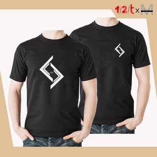 เสื้อยืด คอตตอน สีดำ พิมพ์ลาย Shape form 3 เสื้อยืดคอกลม เเขนสั้น ใส่สบาย ผ้าฝ้าย เสื้อสกรีน มานะเเบรนด์ by 12tprint