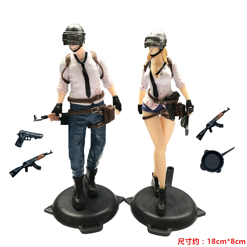 4pcs-game-pubg-action-figure-18cm-doll-level-3-helmet-saucepan-model-toy-gift