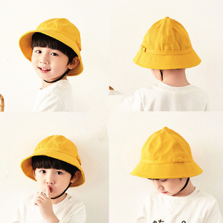 หมวกบักเก็ต กันแดด ลายเชอร์รี่มารุโกะ สีเหลืองน่ารัก สไตล์ญี่ปุ่น อุปกรณ์เสริม สําหรับเด็กผู้หญิง
