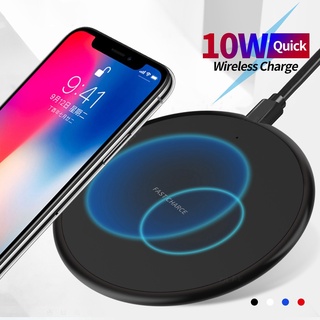 ELOUGH แท่นชาร์จไร้สาย 10 W Qi Fast Charging สําหรับ Iphone 11 Pro X Xs Max Xr Samsung S8 S9 S10 Plus Note 10 9