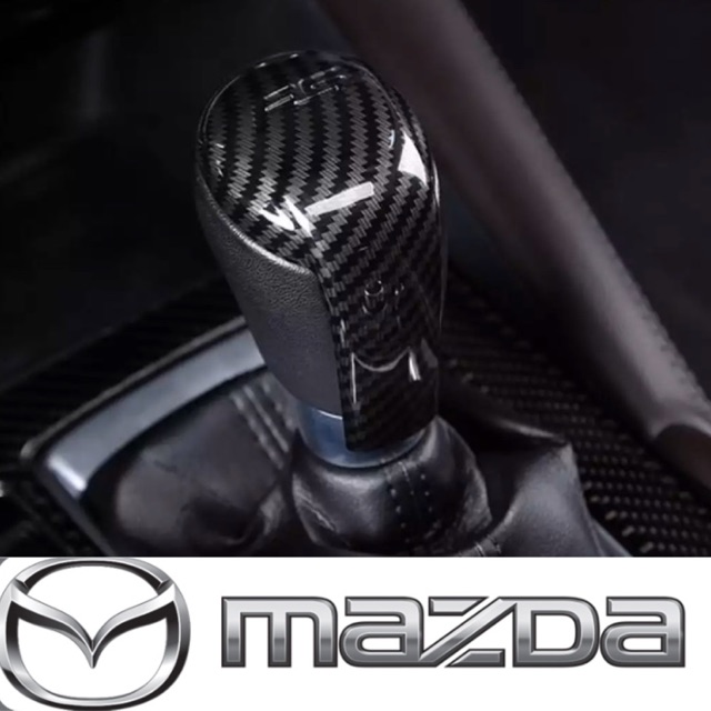 รูปภาพสินค้าแรกของครอบเกียร์ เคฟล่า Mazda 2,3,CX-3,CX-5 พร้อมสัญลักษณ์ RS