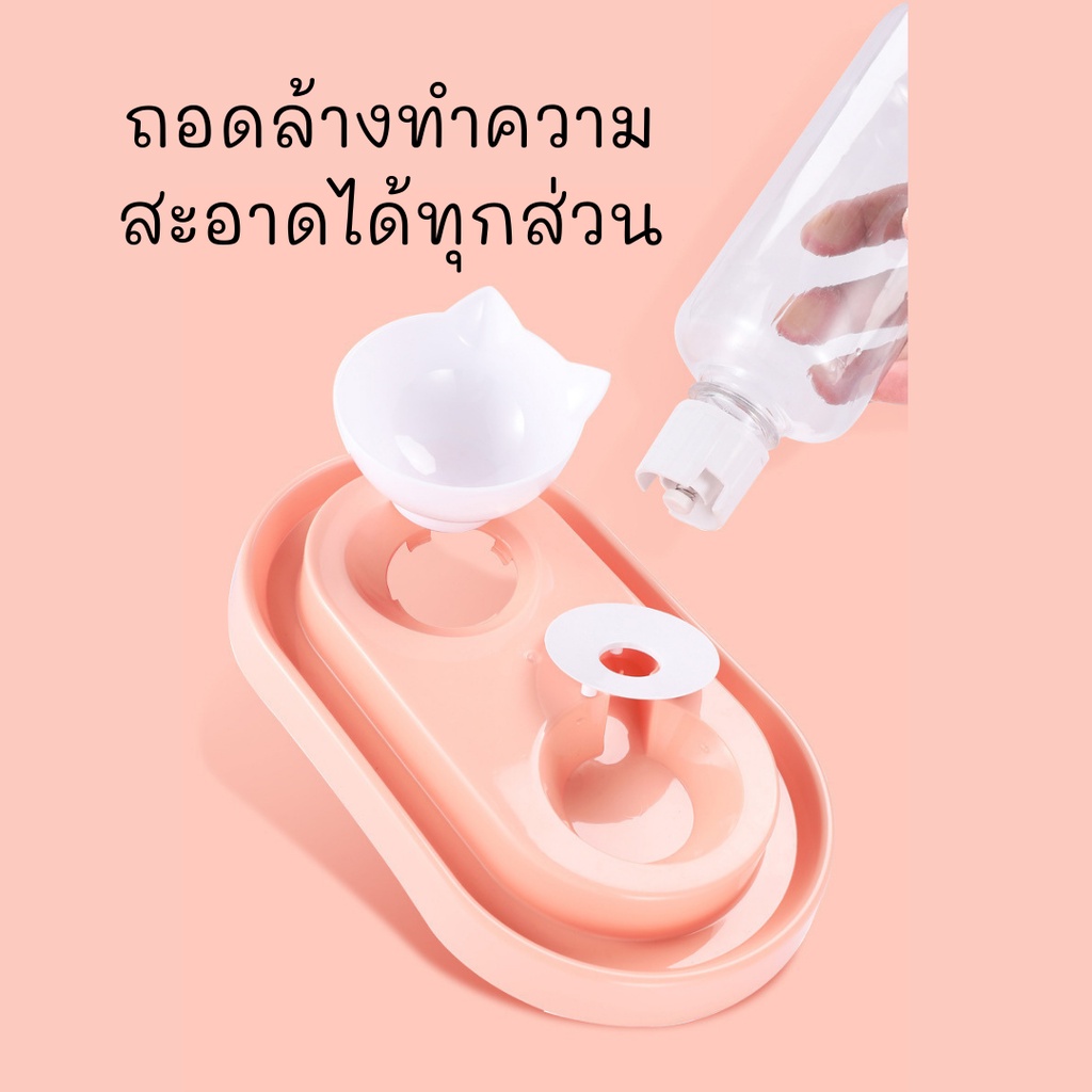 mm-cat-ชามอาหารสัตว์เลี้ยง-bl30แบบ2-ชามอาหารหมา-ชามอาหารแมว-ชามอาหารสัตว์แบบกันมด