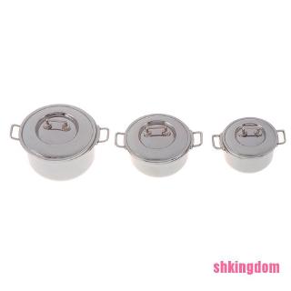 สินค้า (shki) เครื่องครัวสแตนเลส 1/12 สําหรับบ้านตุ๊กตา