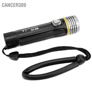 Cancer309 Waterproof Flashlight Night Diving Light Torch 100m Underwater Lighting Lamp with Strap