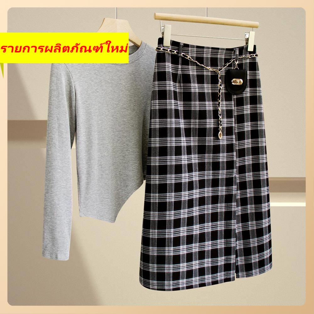 boxer-skirt-ใหม่-slim-high-high-retro-ม-id-length-a-line-skirt