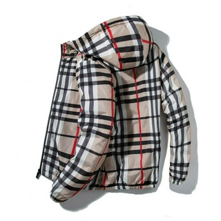 ภาพหน้าปกสินค้าM-5XL Men\'s Plaid Hooded Jacket Fashion Trendy Sports Jacket ที่เกี่ยวข้อง