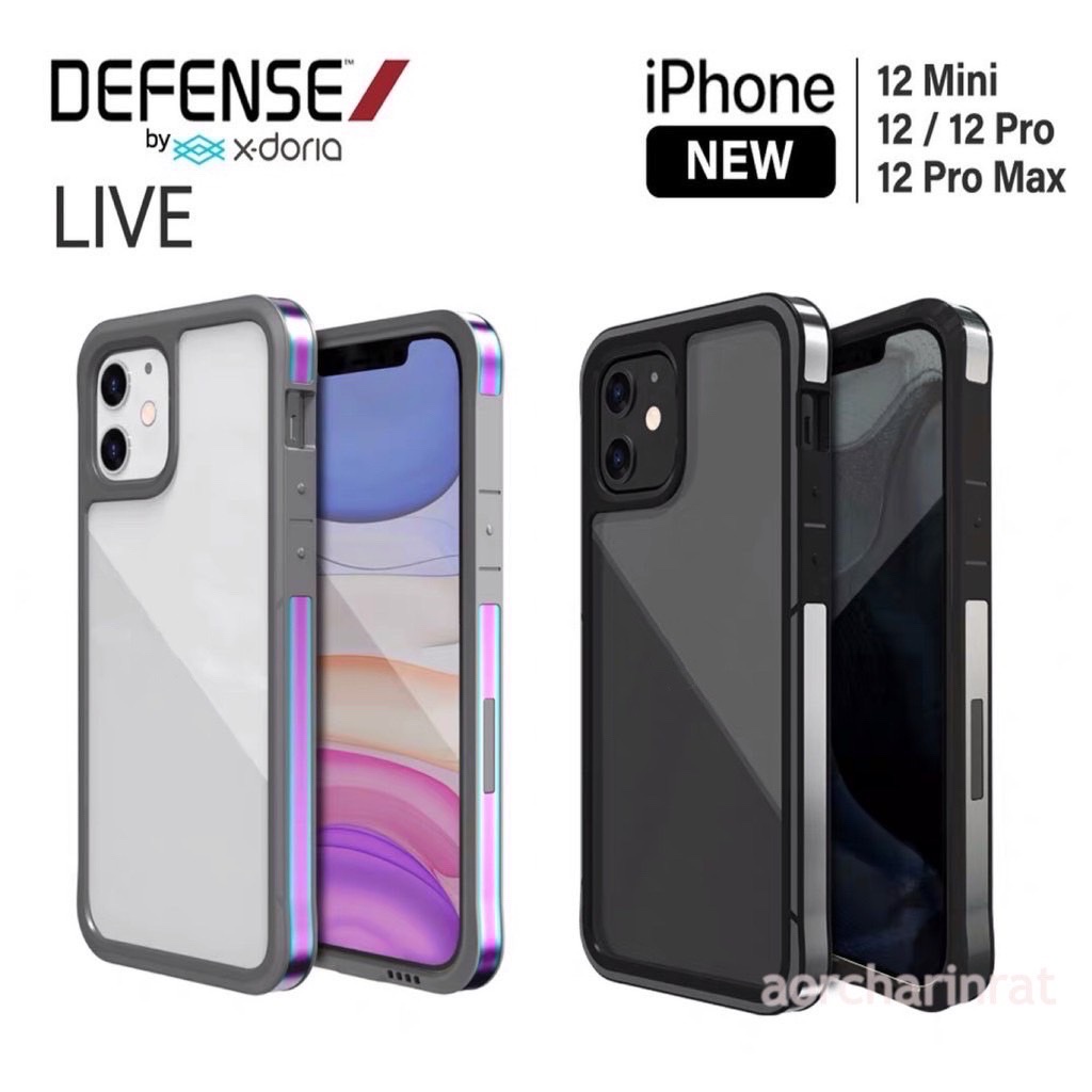 x-doria-defense-live-เคสกันกระแทก-2-เมตร-เคสกันกระแทก-เคสไอโฟน-12-for-iphone-12-12mini-12-pro-12-promax-caseของแท้