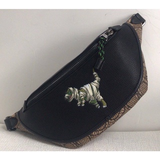 Coach signature basquiat dinosaur belt bag c6928