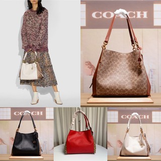 Coach F 76078 กระเป๋าถือสะพายไหล่แฟชั่นสำหรับสตรี