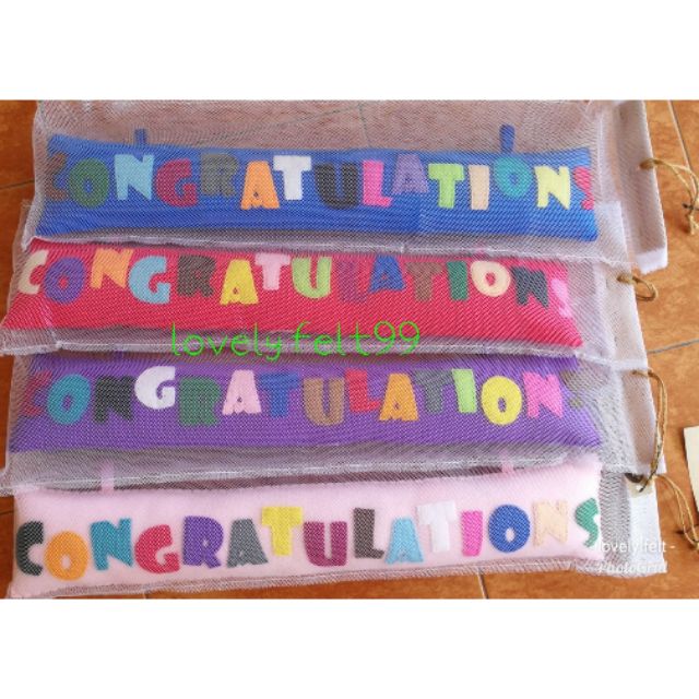 หมอน congratulations | Shopee Thailand