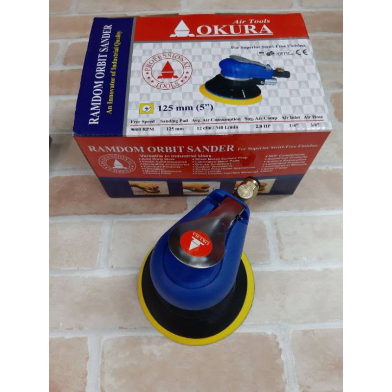 okura-เครื่องขัดกระดาษทรายลม-รุ่น-ok-50s-สีน้ำเงิน