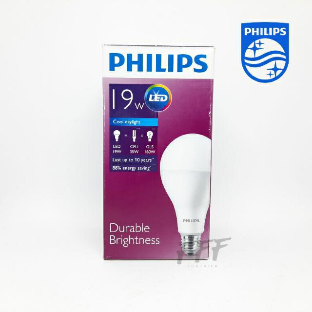 [PHILIPS] หลอดไฟ PHILIPS LED bulb Durable Brightness 19W E27 Daylight ...
