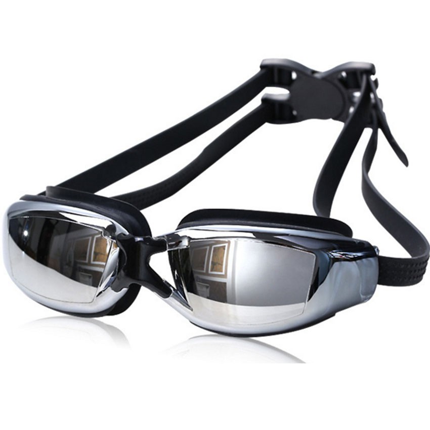 ภาพหน้าปกสินค้า9011แว่นตาว่ายน้ำ กันน้ำ กันหมอก HD
