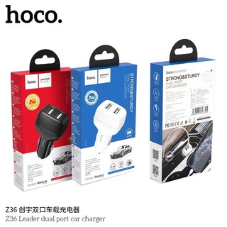 Hoco Z36 หัวชาร์จในรถยนต์ carcharger dual USB port 2.4A/2USB สินค้ามาใหม่!! ของแท้100%