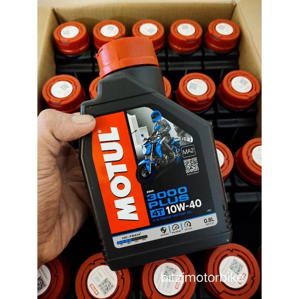 น้ำมันเครื่อง-motul-10w40-3000-plus-0-8l-ของแท้-100